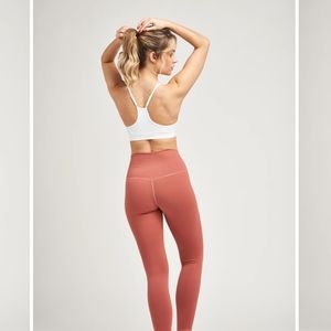 Flexxfit dusty rose luxe leggings size Large